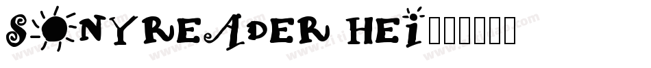 SonyReader Hei字体转换